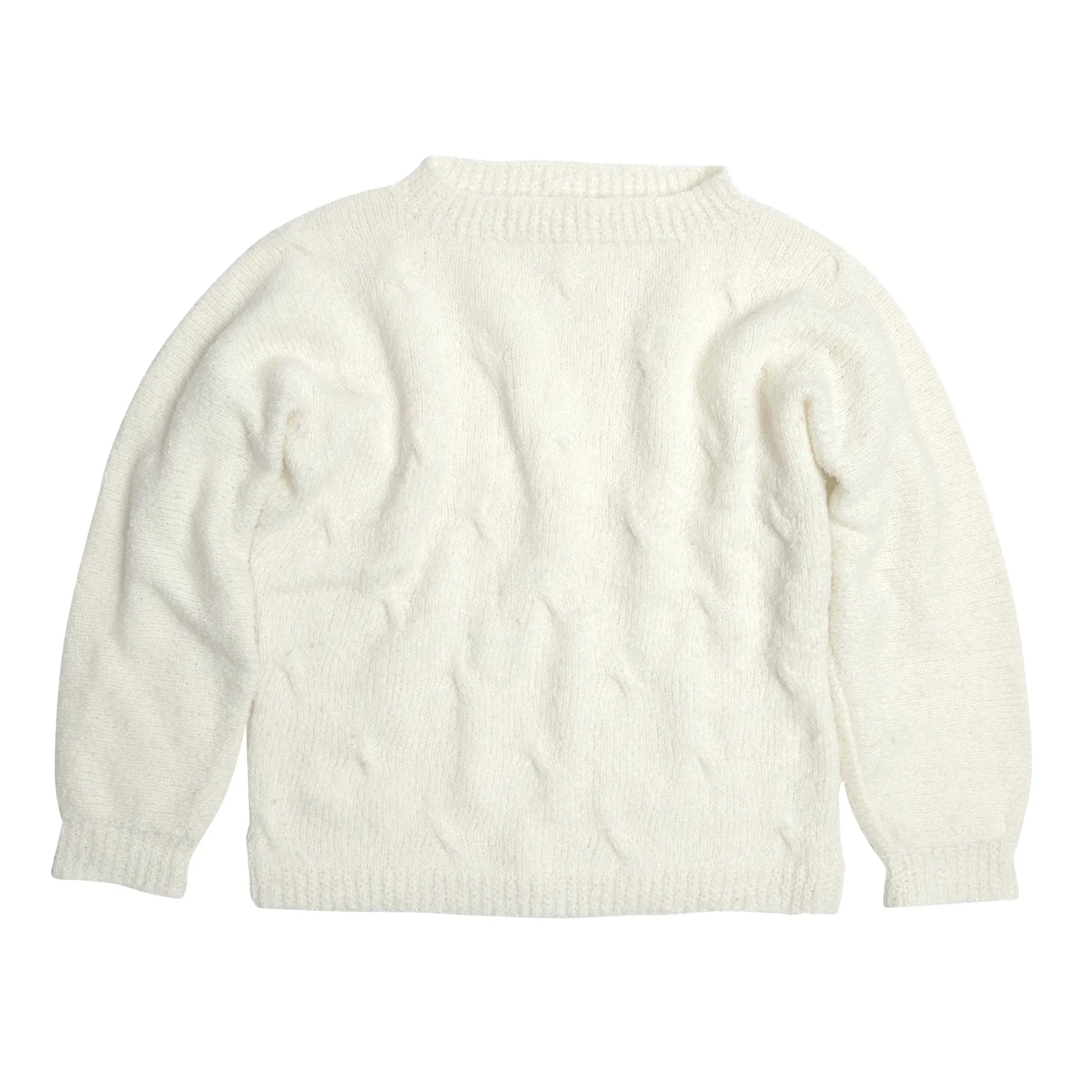 Slub Yarn Cable Twist Jumper