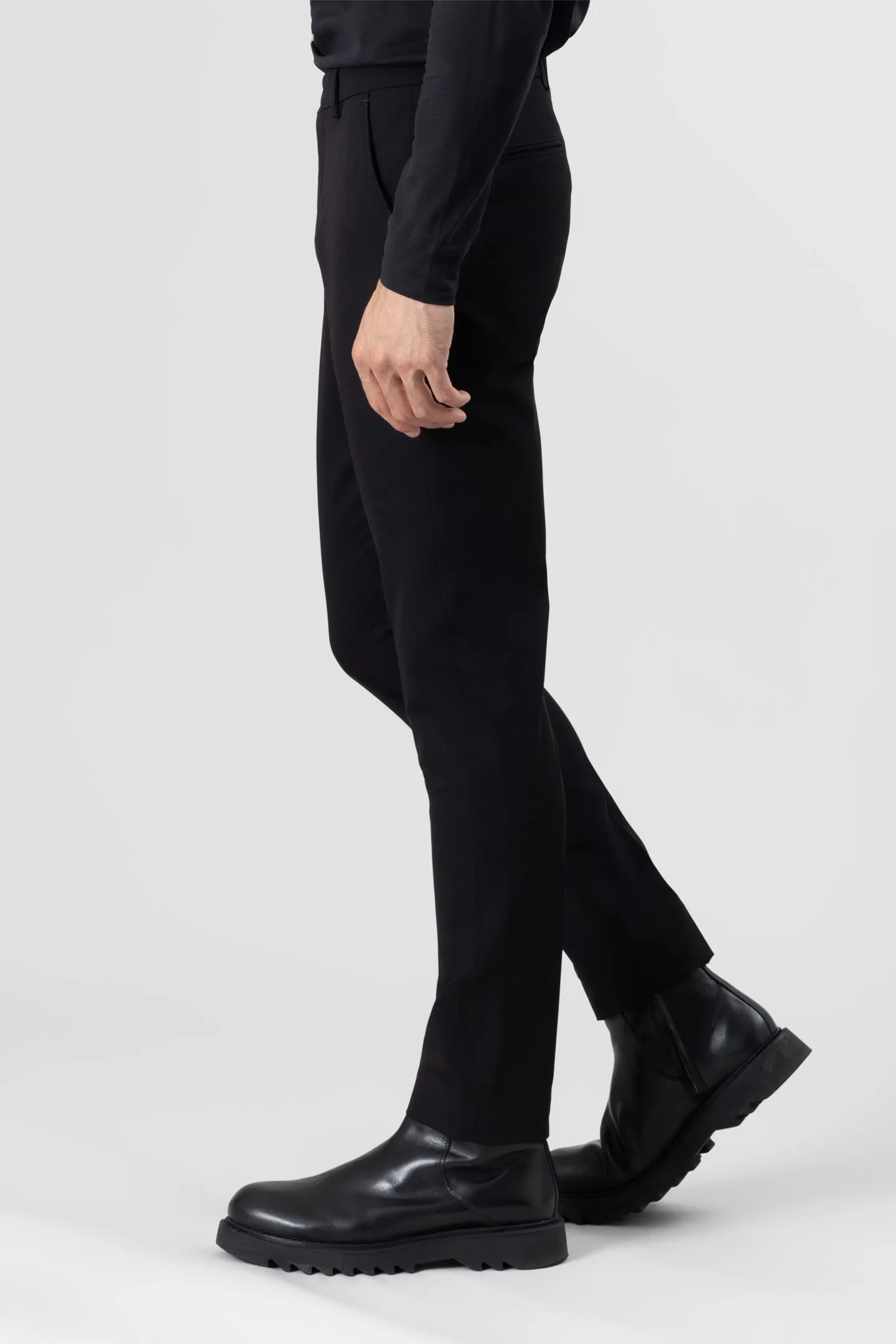 Soft Cloth Dress Pants in Soft City Twill - Black