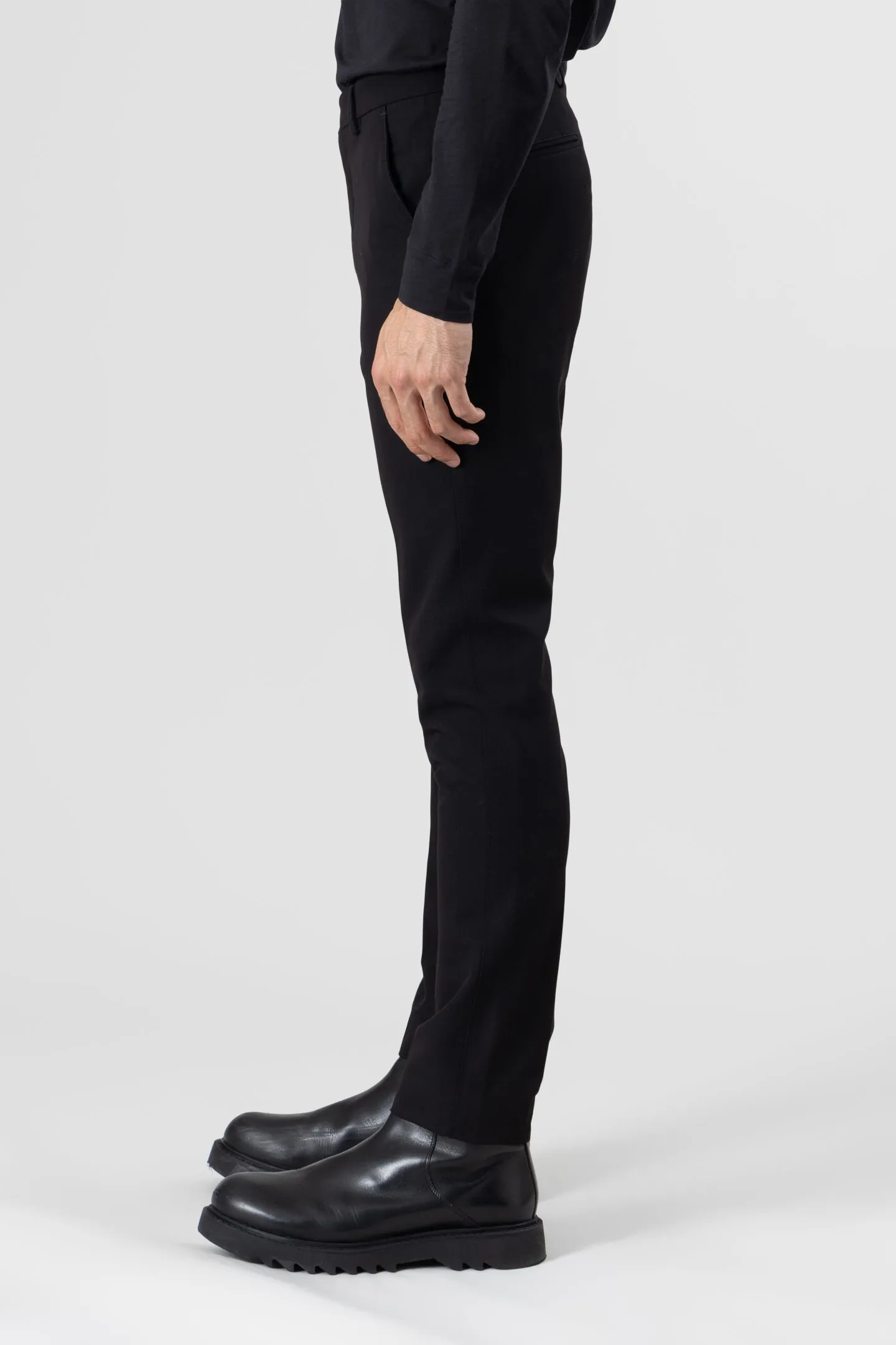 Soft Cloth Dress Pants in Soft City Twill - Black