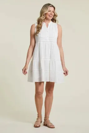TR7829o Lined Sleeveless Dress W/Pockets