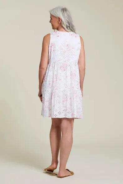 TR831o Sleeveless Tiered Dress