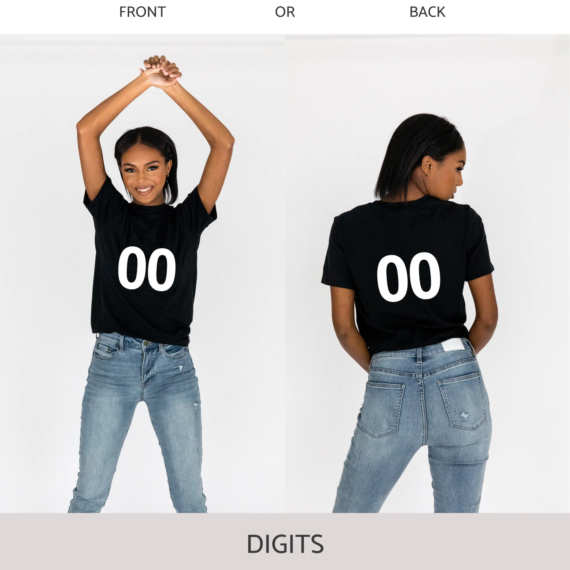 Unisex Short Sleeve Tee in Black