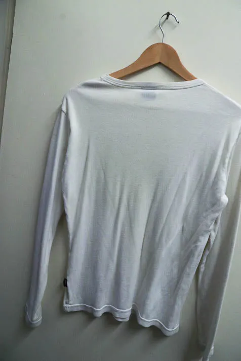 Vintage puma womens essential white large full sleeve tees
