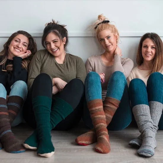 Wool Cabin Socks | Spring Gardens | Size 5-8